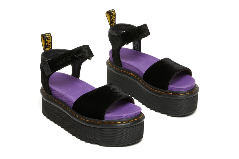 dr martens x-girl collaboration strap sandals platform