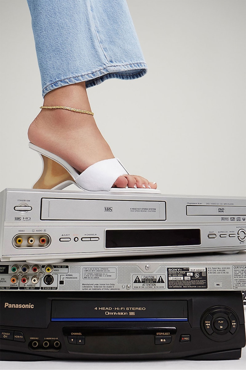 frankies bikinis footwear launch vhs tape surf fin sandals heels
