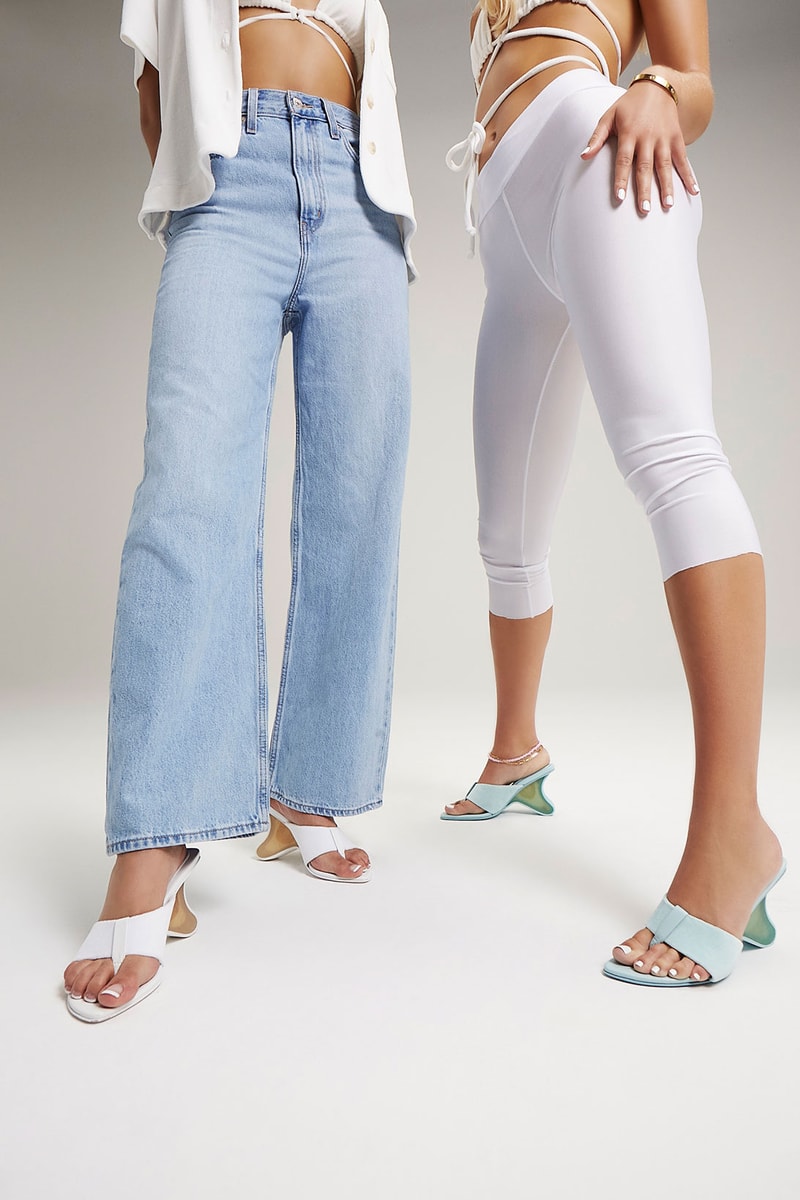 frankies bikinis footwear launch surf fin heels