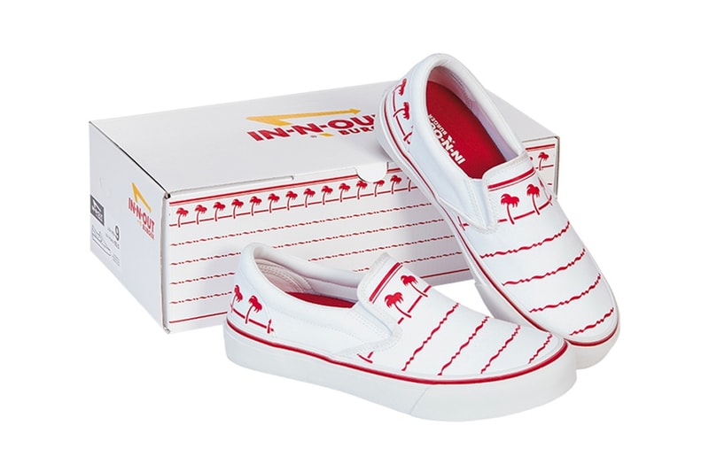In-N-Out Burger Slip-On Sneakers Shoes Footwear Box