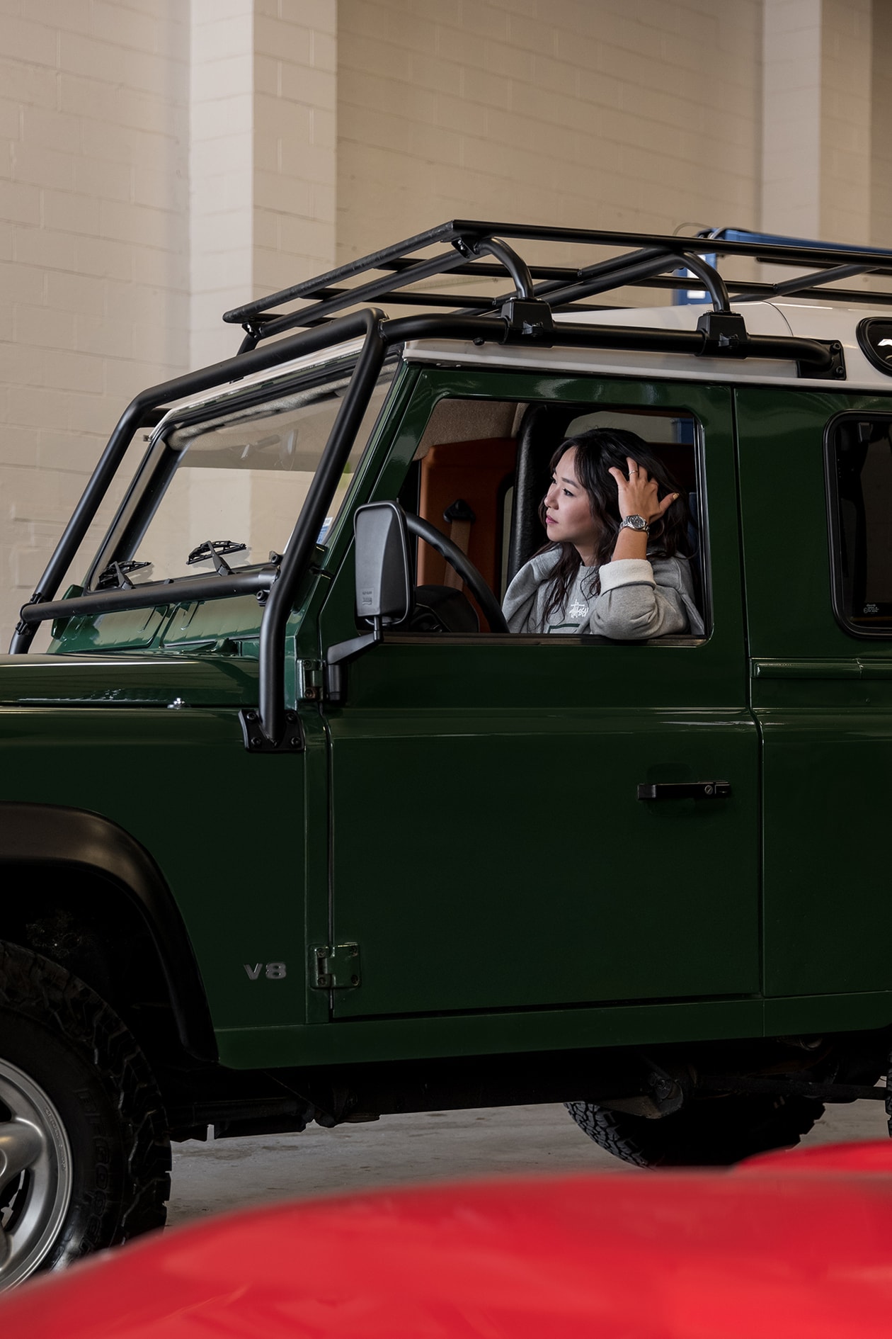 Land Rover Defender 90 Customized Inii King Kim Coniston Green New Balance Aime Leon Dore Campaign Car Automotive D90 Custom Interior Exterior Truck