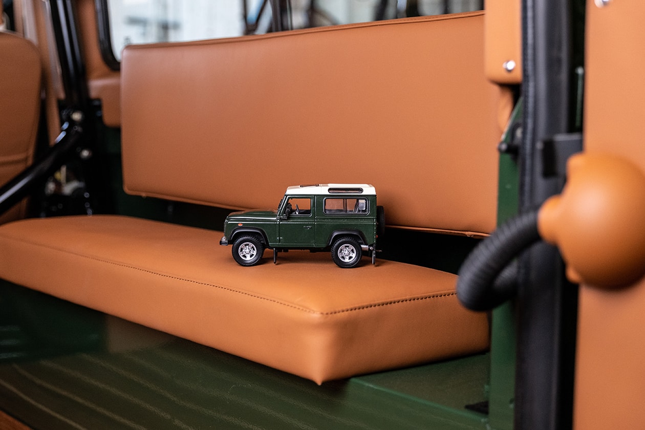 Land Rover Defender 90 Customized Inii King Kim Coniston Green New Balance Aime Leon Dore Campaign Car Automotive D90 Custom Interior Exterior Truck