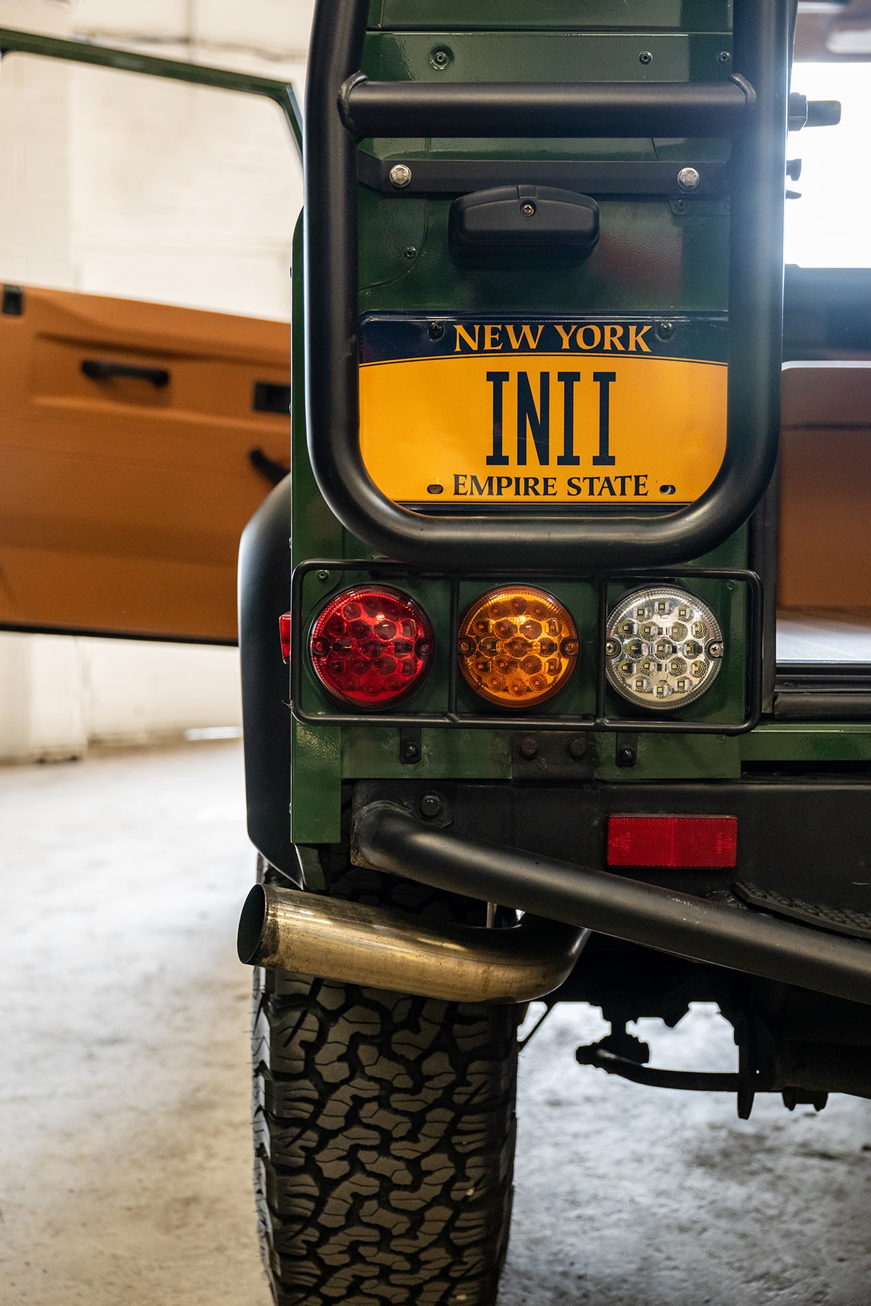 Land Rover Defender 90 Customized Inii King Kim Coniston Green New Balance Aime Leon Dore Campaign Car Automotive D90 Custom Interior Exterior Truck