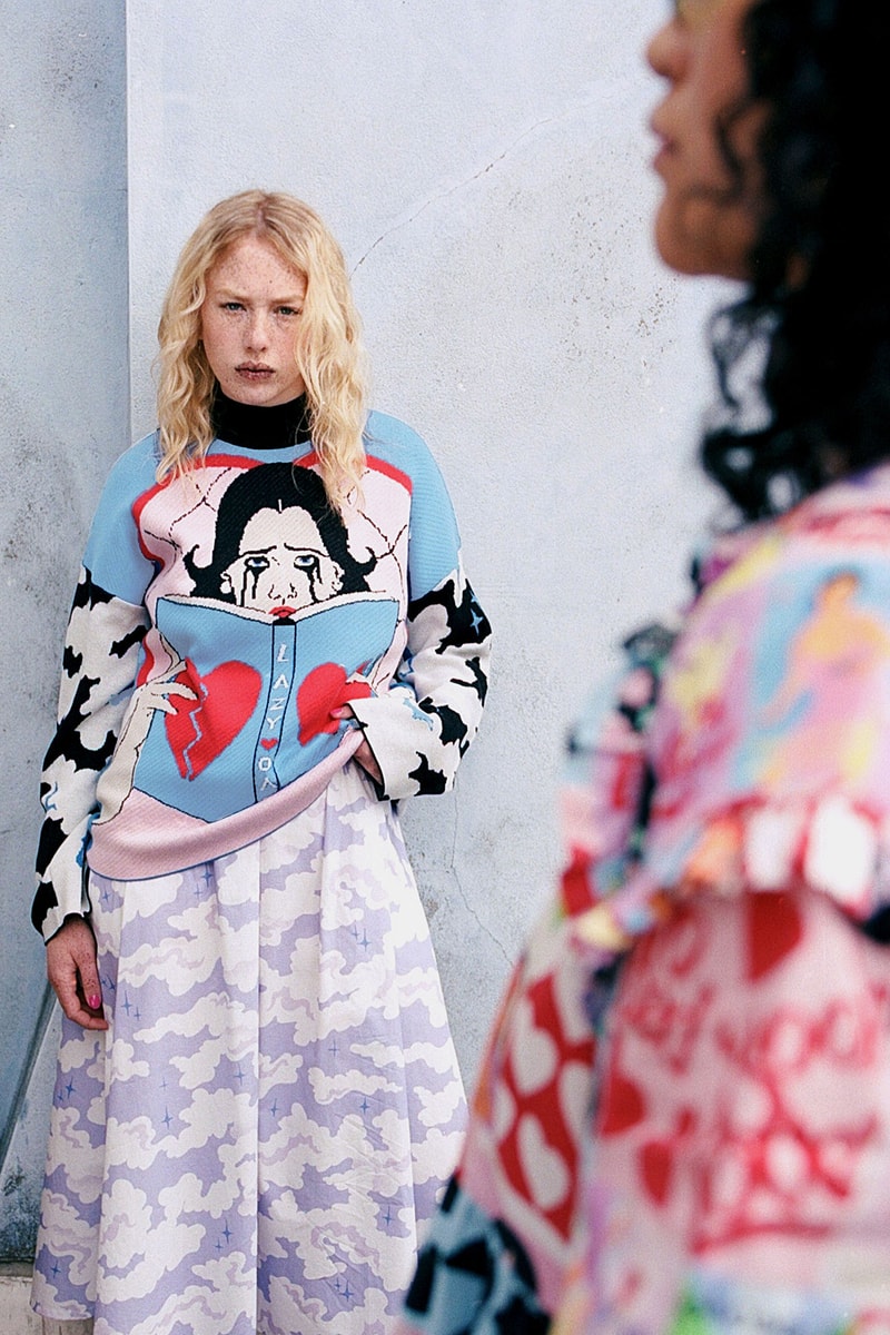 Laura Callaghan Lazy Oaf Book Lovers Never go to Bed Alone Collaboration Apparel Sweater dress