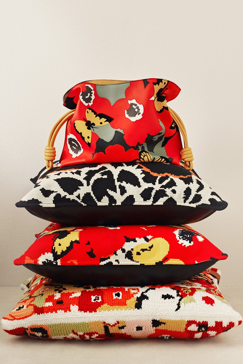 LOEWE Flamenco Nano Clutch bags Accessory Red Flowers