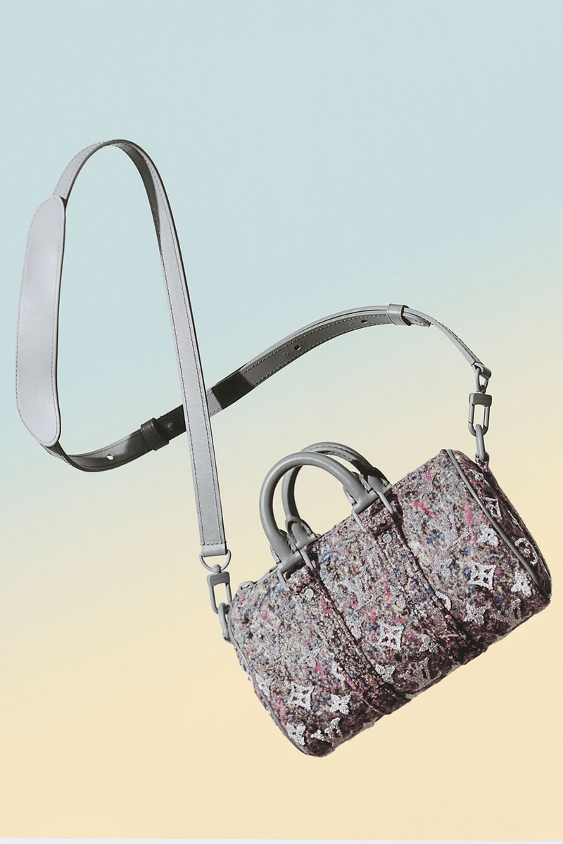 louis vuitton mens fw21 virgil abloh felt line bags keepall xs