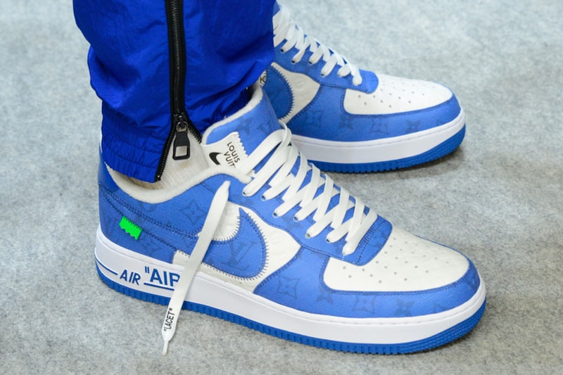 Louis Vuitton Virgil Abloh Nike Air Force 1 AF1 Collaboration Sneakers Footwear Kicks Shoes