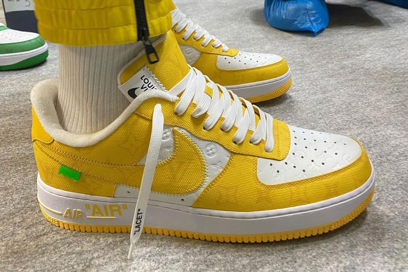 Louis Vuitton Virgil Abloh Nike Air Force 1 AF1 Collaboration Sneakers Footwear Kicks Shoes
