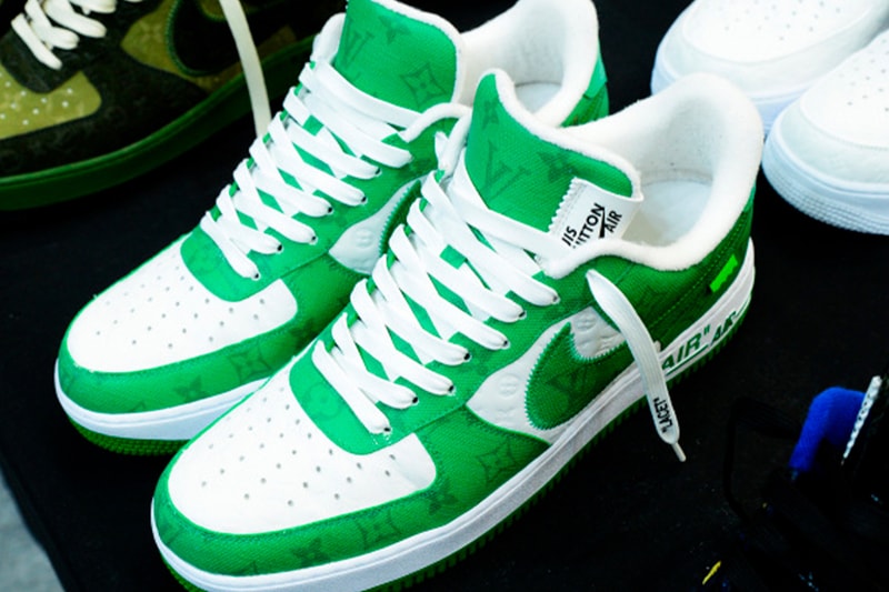 Louis Vuitton Virgil Abloh Nike Air Force 1 AF1 Collaboration Sneakers Footwear Kicks Shoes