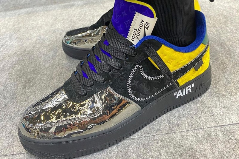 Louis Vuitton Virgil Abloh Nike Air Force 1 AF1 Collaboration Sneakers Footwear Kicks Shoes