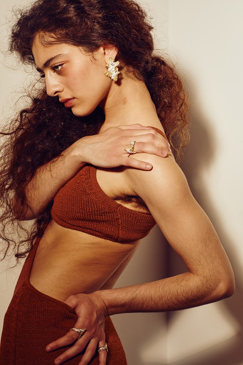 Loveless Lee Spring/Summer 2021 Jewelry Campaign Featuring Deba Hekmat Necklaces Earrings Rings Bracelets
