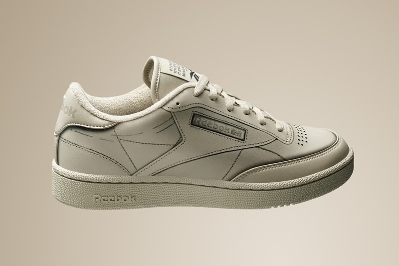 Maison Margiela Reebok Classic Leather Tabi Club C Natural Beige Tan Cream GX5141