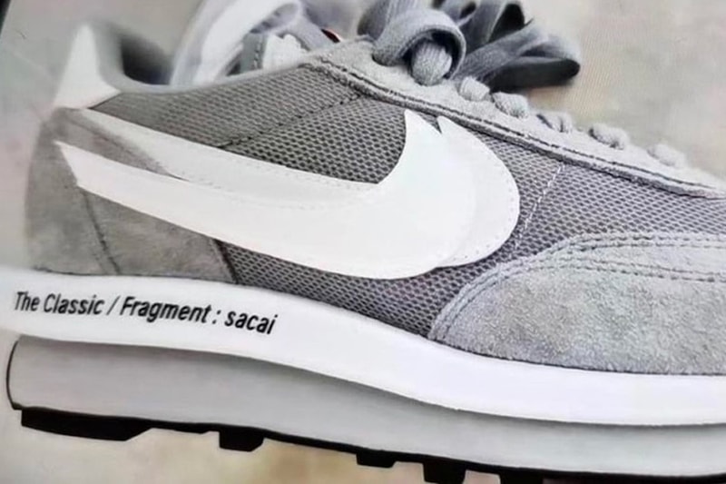 fragment design x sacai x nike LDWaffle "Grey/White" Colorway Chitose Abe Hiroshi Fujiwara