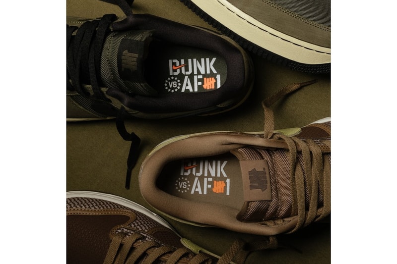 UNDEFEATED Nike Dunk Vs. AF-1 Pack Sneakers Collaboration Footwear Shoes Sneakerhead