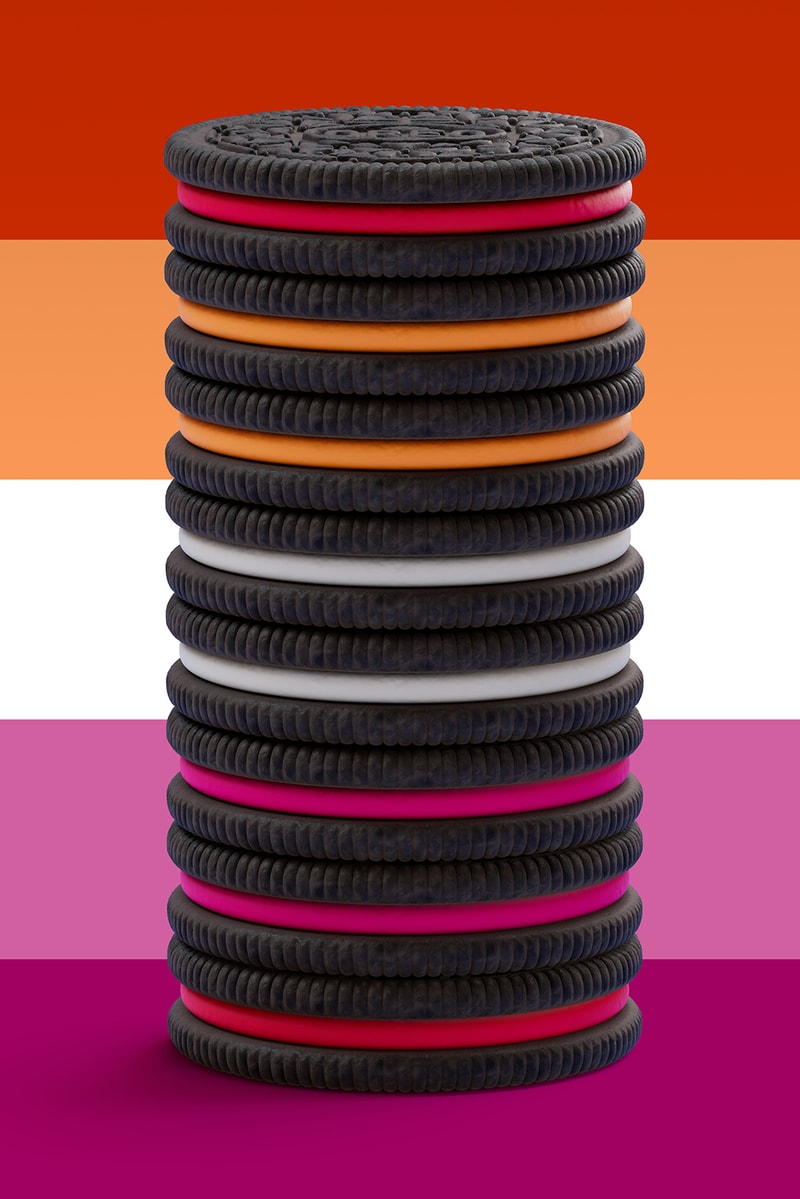 oreo pride month lgbtq packs lesbian flag