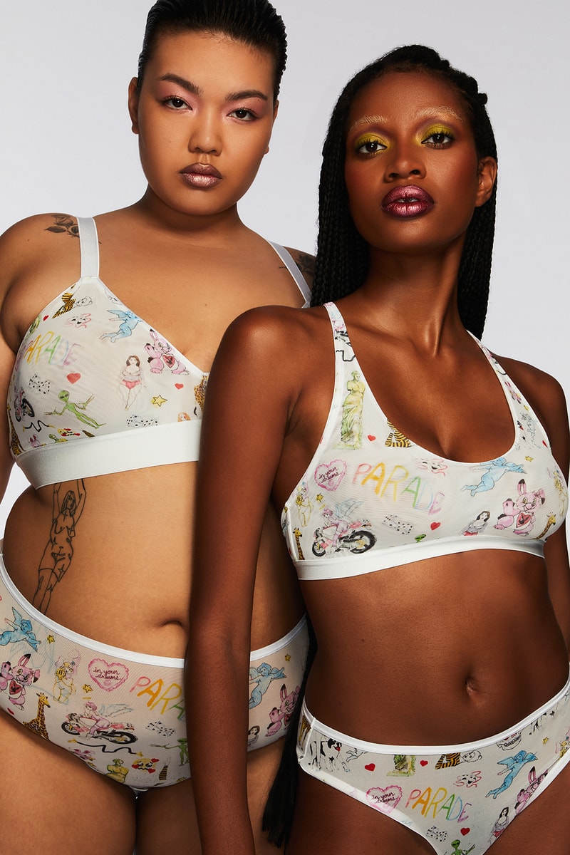 parade silky mesh bralettes underwear collection lingerie sustainable