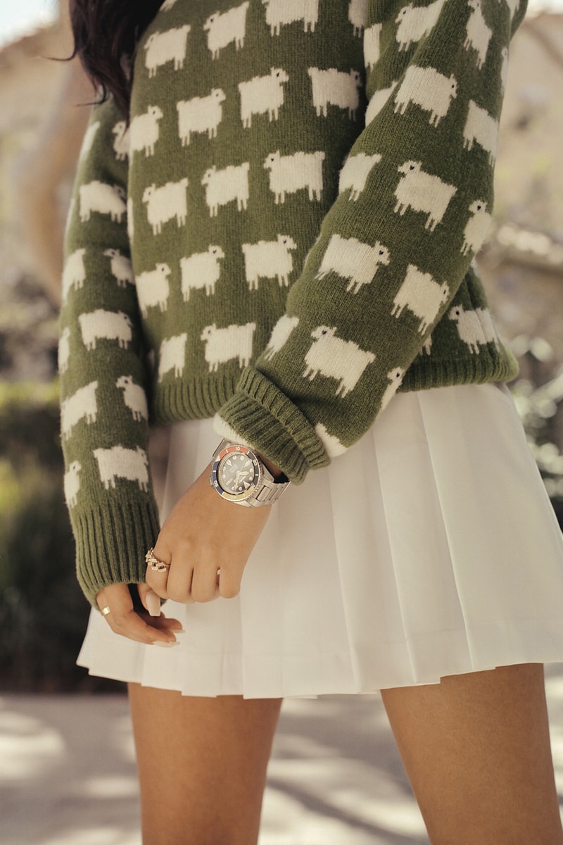 seiko rowing blazers 5 sports watches collaboration skirt sweater