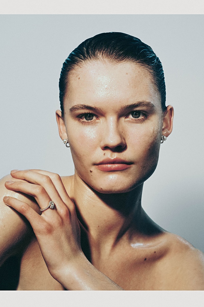 Sophie Bille Brahe "Splash Bleu" Jewelry Collection Fall Winter 2021 Necklace Earrings Diamonds Pearls Gold Silver