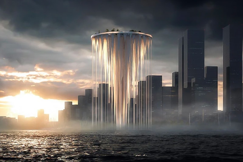 sou fujimoto tower 99 floating islands china shenzhen qianhai bay buildings city