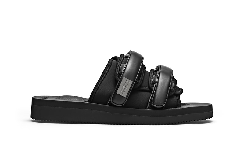suicoke tom woods sandals slides moto collaboration footwear black lateral