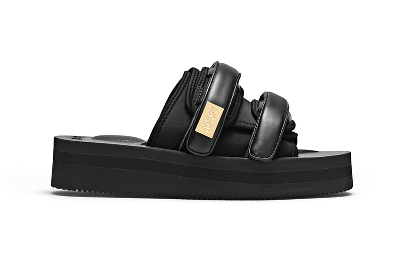 suicoke tom woods sandals slides moto collaboration footwear black lateral