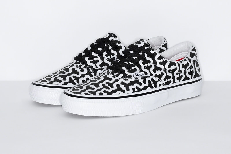 supreme vans spring 2021 sneakers collaboration skate era black