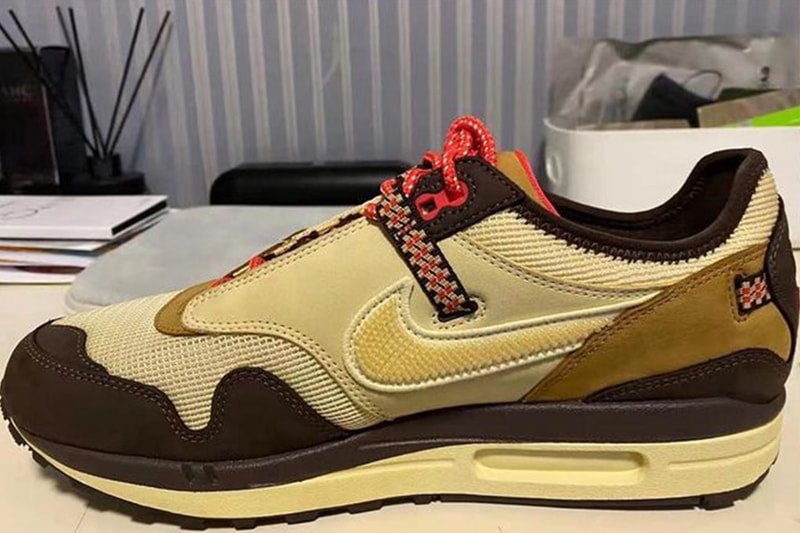 travis scott nike air max 1 am1 cactus jack collaboration details swoosh