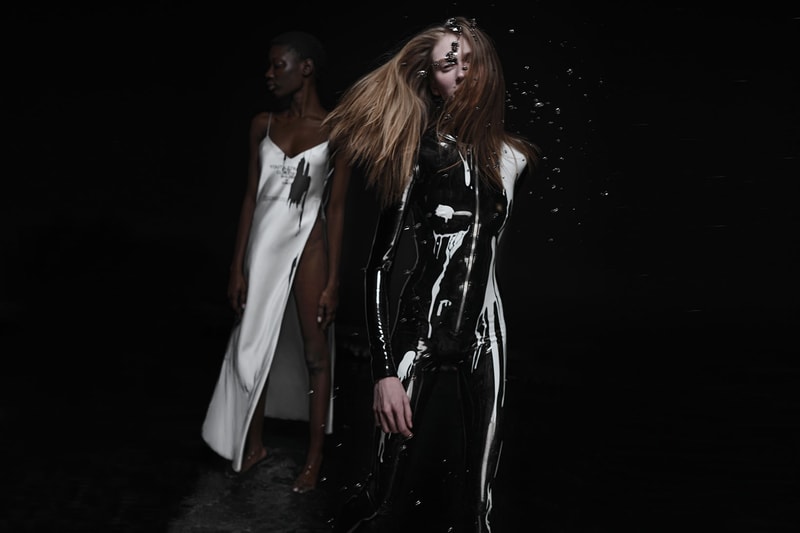 ttswtrs fw21 fall winter collection water series bodysuit patent leather