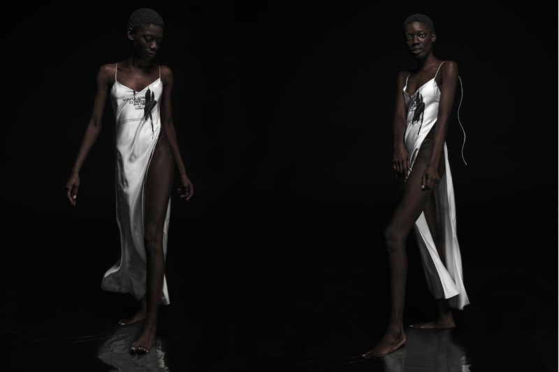 ttswtrs fw21 fall winter collection water series dress slip silk