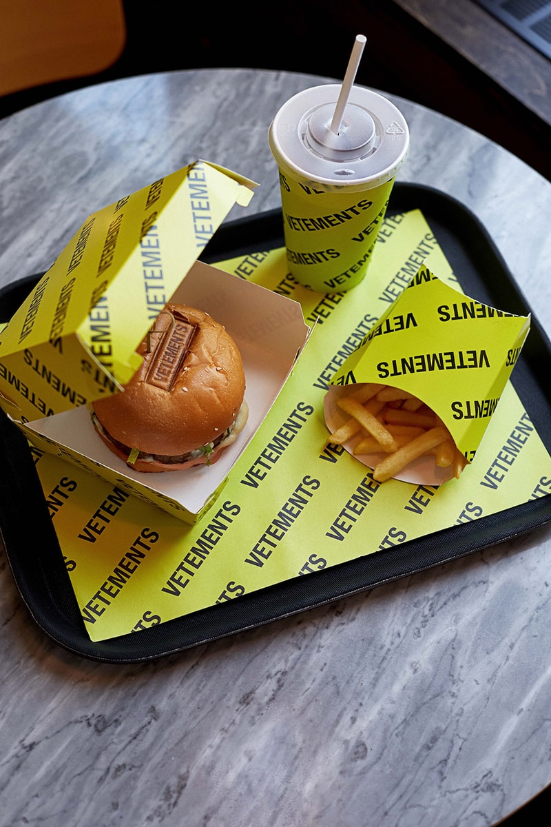 VETEMENTS Burger 2.0 Next Level Edition Combo Meal Vegan Plant-Based Fries Drink KM20 Olga Karput