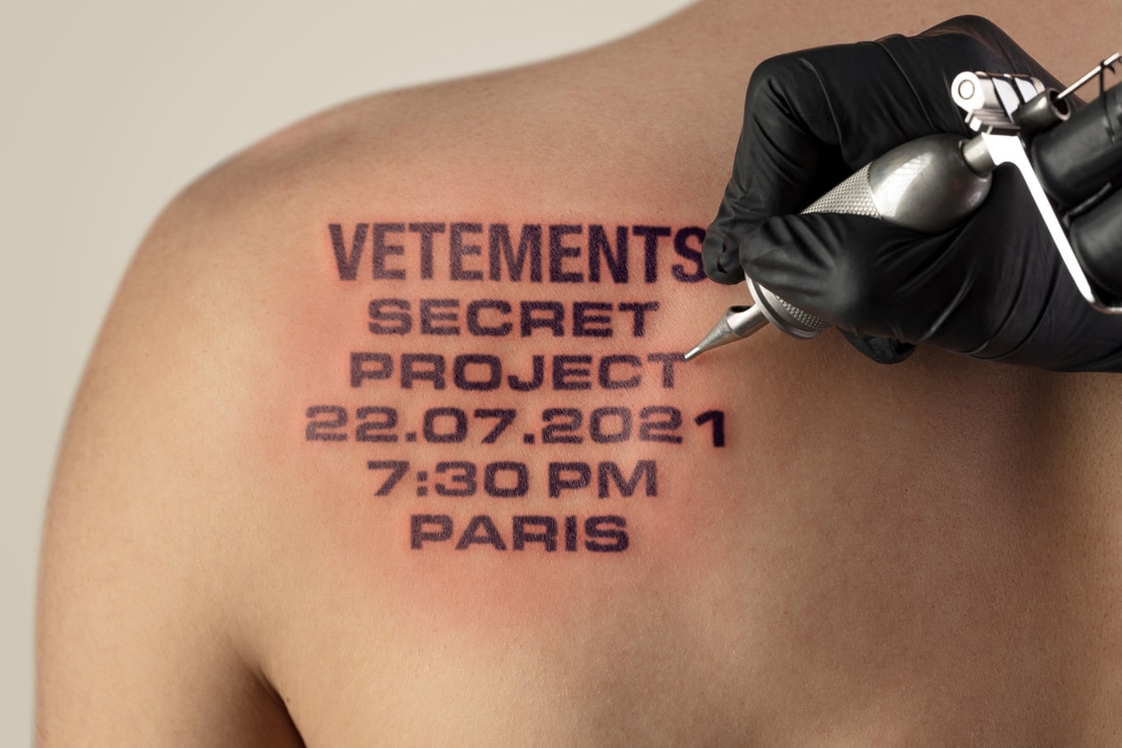 Vetements New Brand Secret Project Teaser Announcement