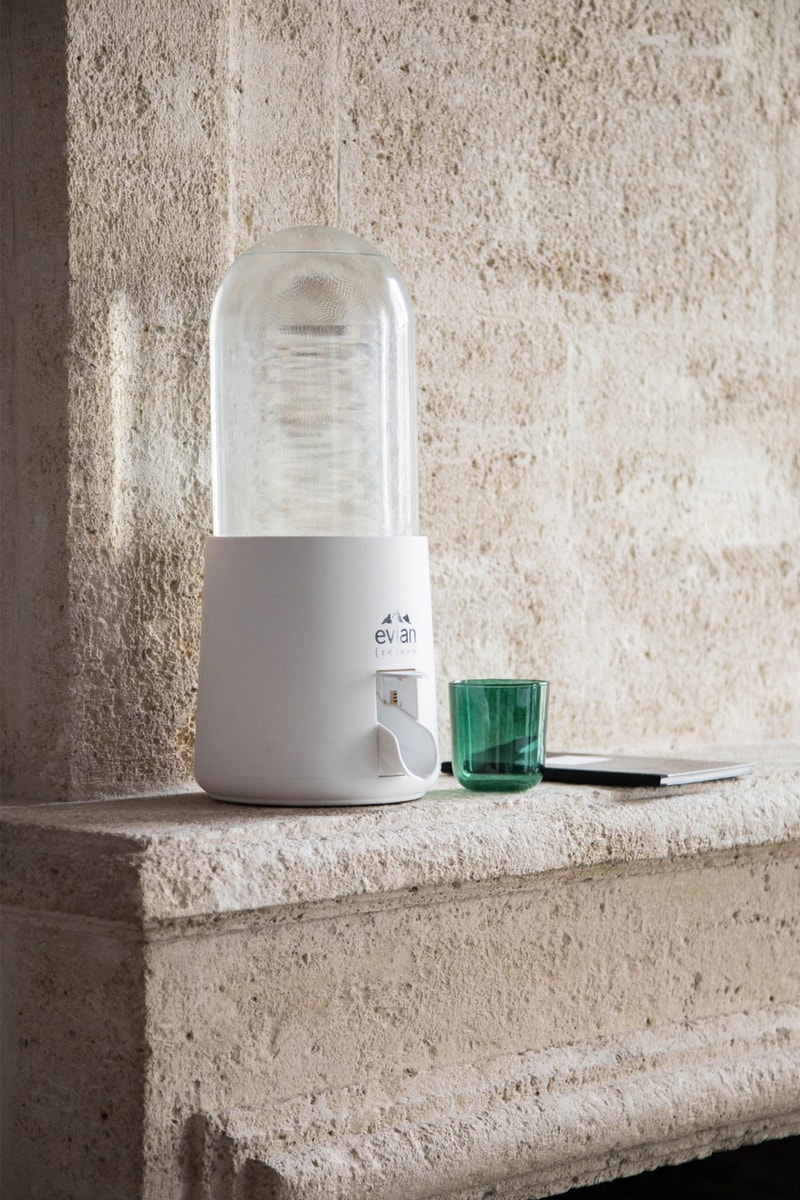 virgil abloh renew water fountain design sustainable home kitchen countertop