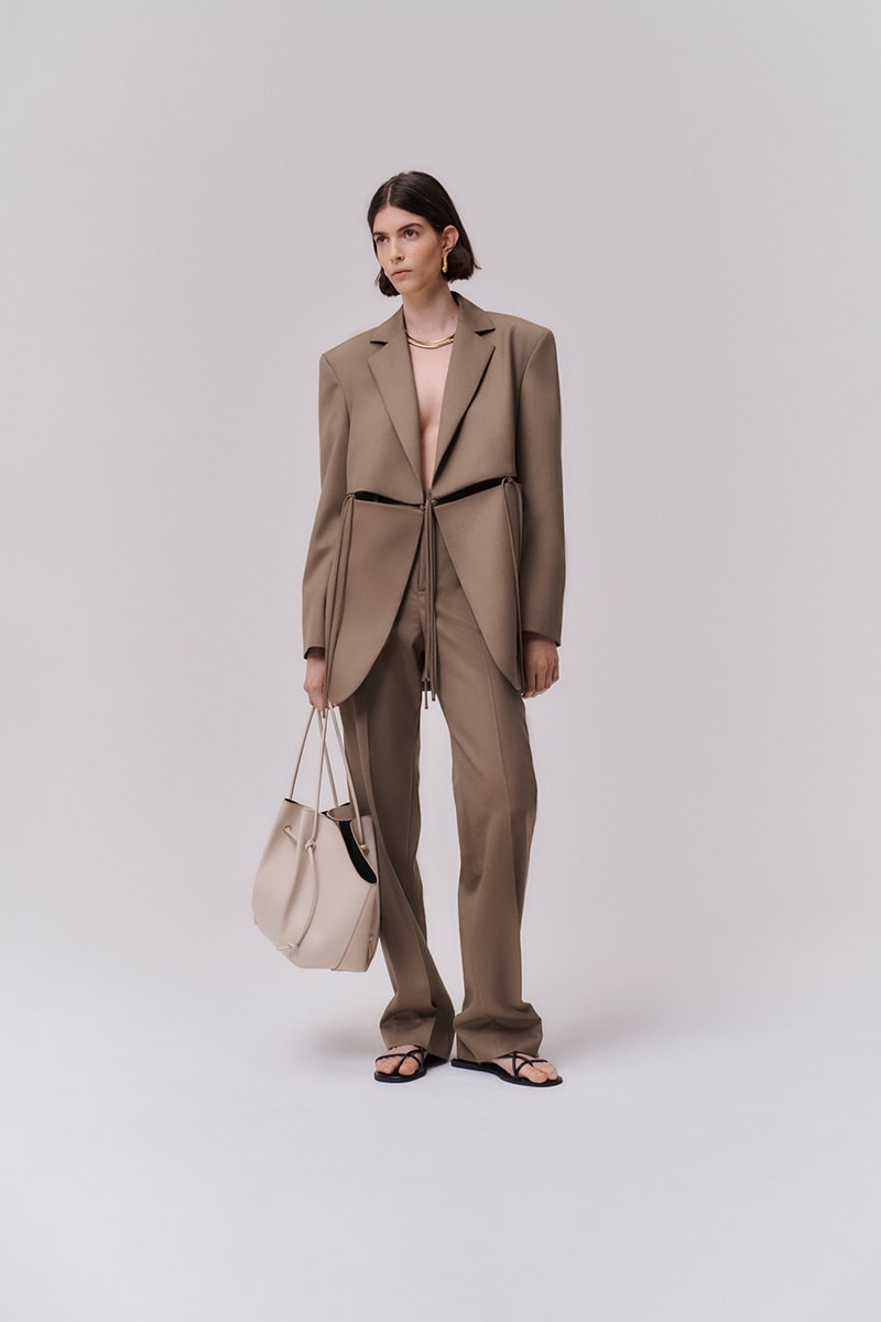 yuzefi fall winter ready to wear collection lookbook sustainable outerwear jacket pants bag