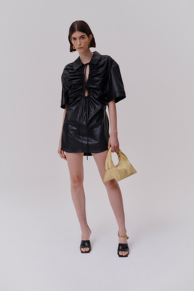 yuzefi fall winter ready to wear collection lookbook sustainable dress bag