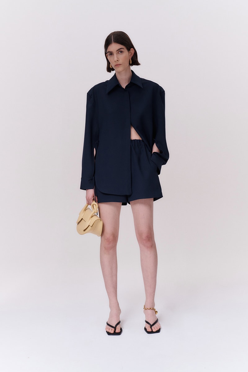 yuzefi fall winter ready to wear collection lookbook sustainable shirt shorts bag