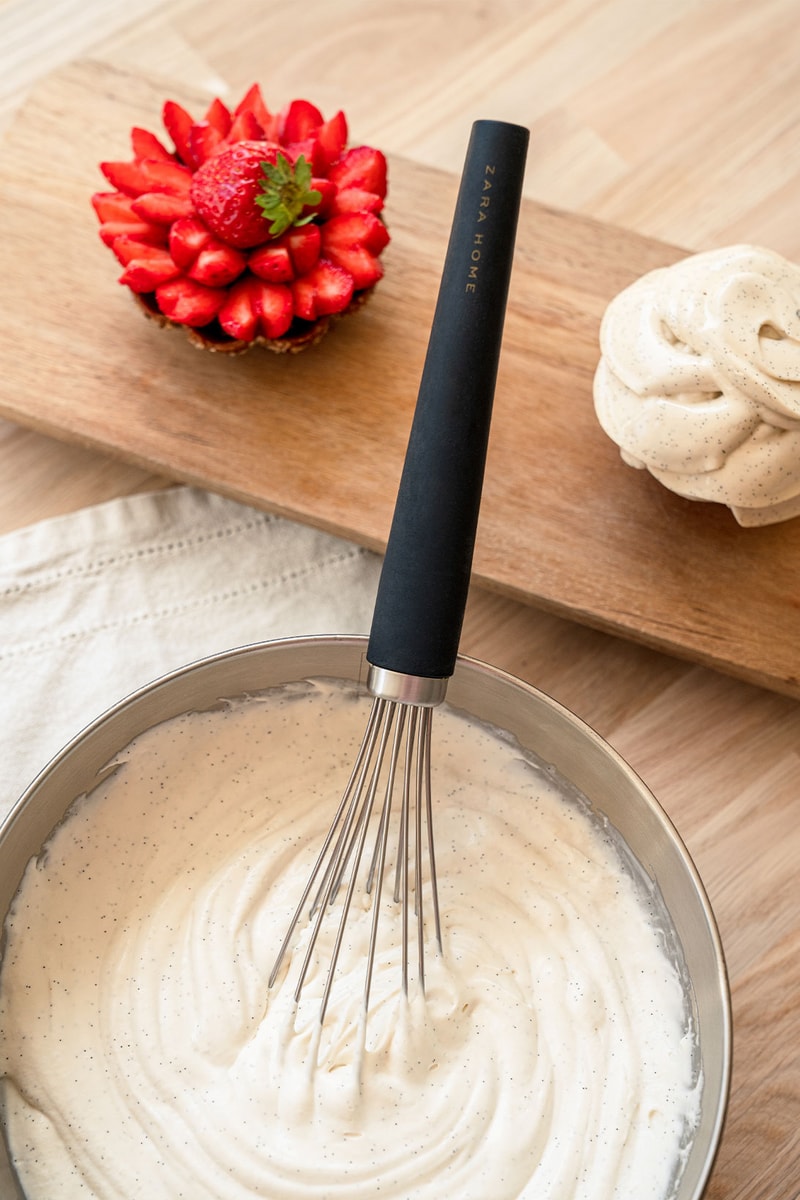 zara home baking pastry tools collection chef Cédric Grolet whisk cream mixing bowl