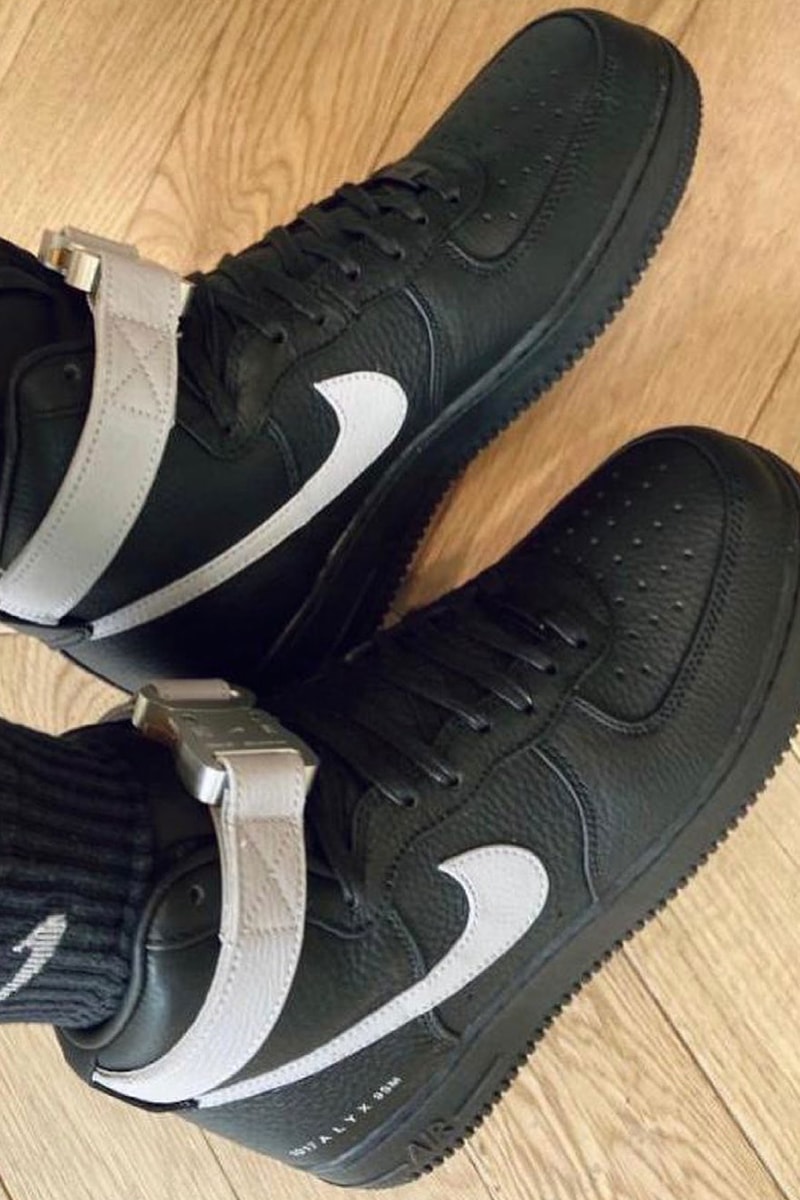 1017 alyx 9sm matthew williams nike air force 1 af1 high collaboration black silver gray
