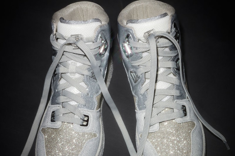 Acne Studios 08STHLM High Glitter Sneakers Footwear Shoes Kicks White Silver Gray