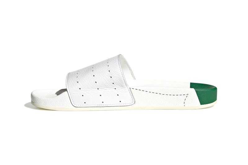 adidas originals adilette stan smith white green slides footwear