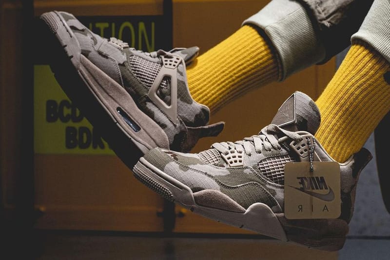 Here's an On-Foot Look at Aleali May's Air Jordan 4 "Veteran’s Day"