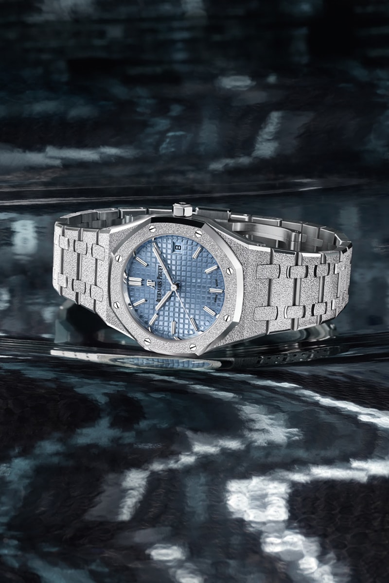 Audemars Piguet Royal Oak Womens Watches Self Winding Black Frosted Gold Double Balance Wheel Openworked