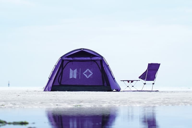 Explore the Outdoors With BTS x Helinox's Camping Gear