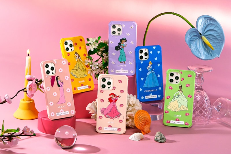 Casetify Disney Princesses Tech Accessories Ariel Cinderella Jasmine Tiana Mulan Belle