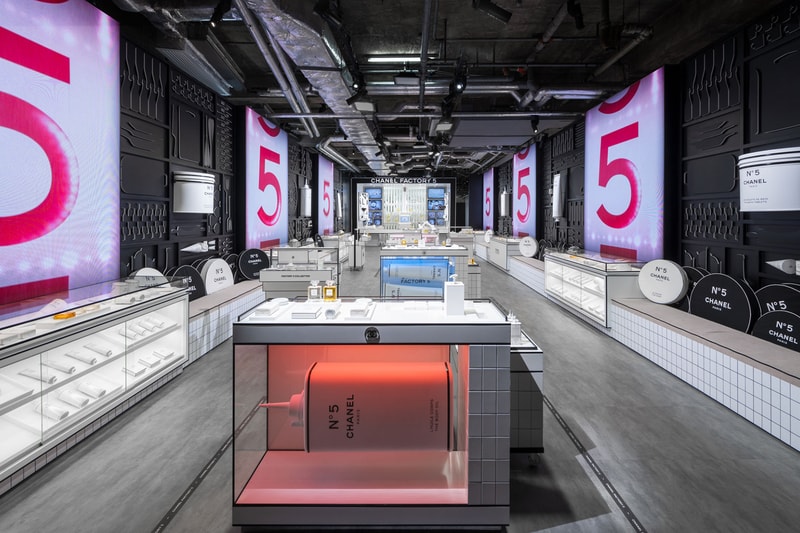 chanel beauty no 5 factory pop-up hong kong hk