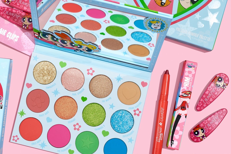 ColourPop The Powerpuff Girls Makeup Collaboration Eyeshadow Palette Blossom Bubbles Buttercup