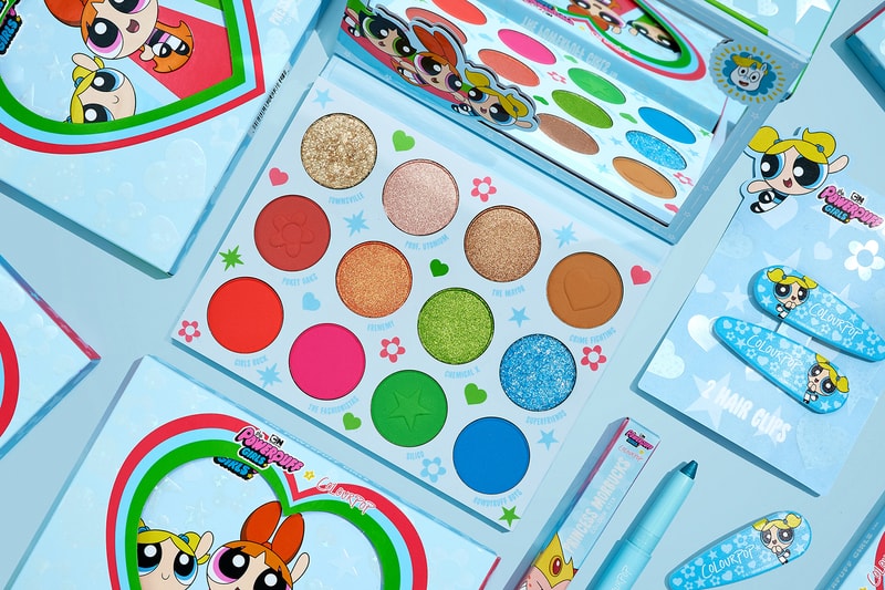 ColourPop The Powerpuff Girls Makeup Collaboration Eyeshadow Palette Blossom Bubbles Buttercup