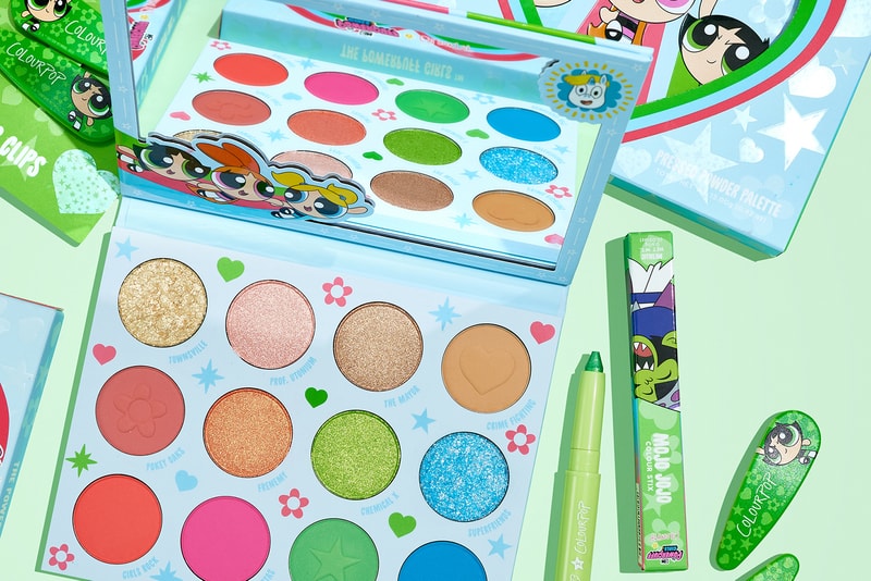 ColourPop The Powerpuff Girls Makeup Collaboration Eyeshadow Palette Blossom Bubbles Buttercup