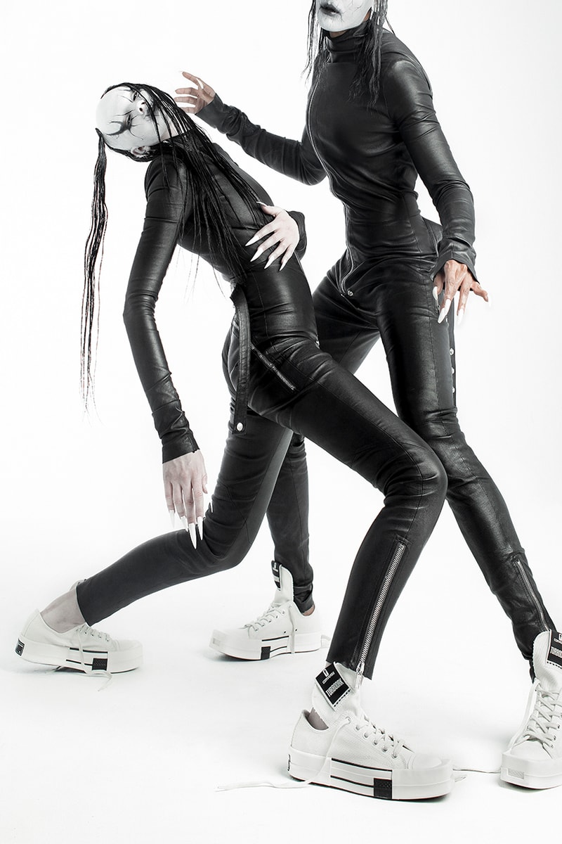 Converse Rick Owens DRKSHDW Turbodrk Chuck 70 Collaboration Fecal Matter White Sneakers