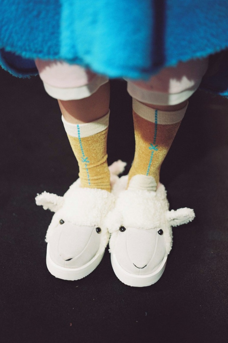 Doublet Suicoke Animal Slippers Collaboration White Socks