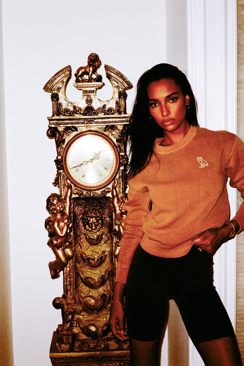Drake OVO Weekender Collection Jasmine Tookes Loungewear Sweater Bike Shorts